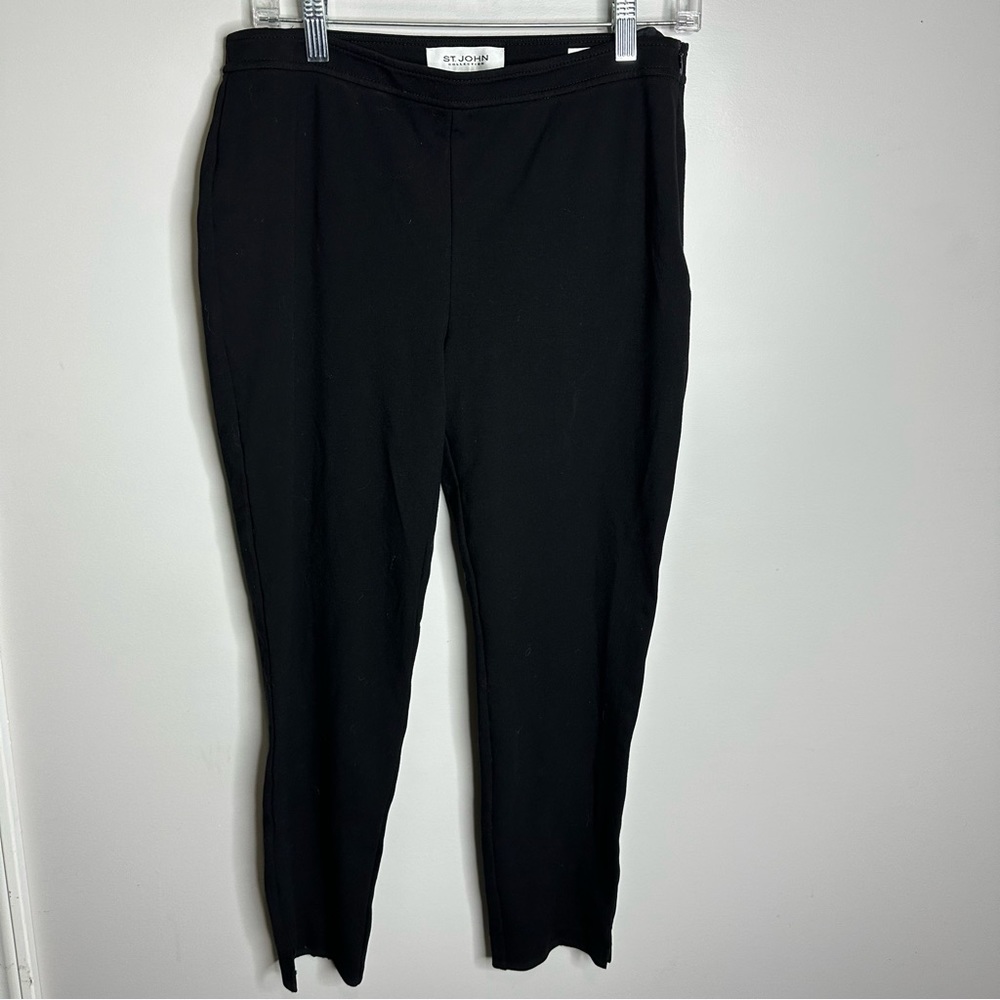 Women’s‎ St. John Size 6 Black Lexi Pull On Straight Leg Pant